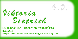 viktoria dietrich business card